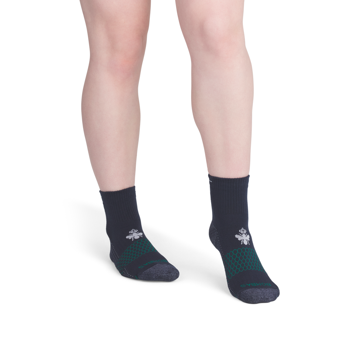 Bombas Women's Golf Quarter Socks, Cushioned Athletic Golf Socks