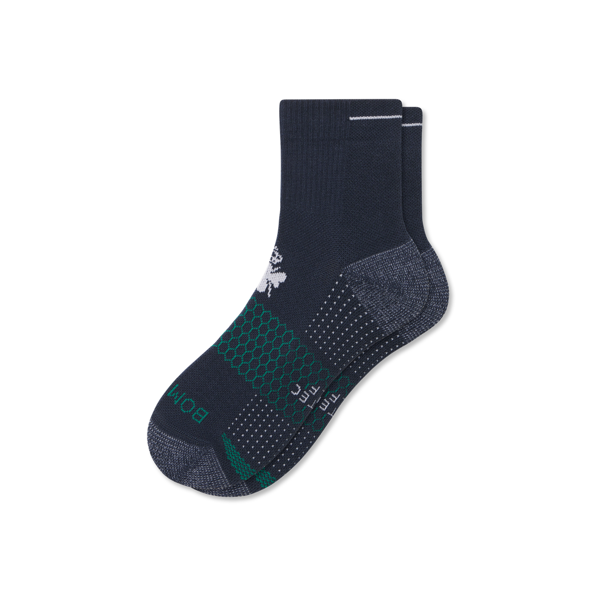 Bombas Women's Golf Quarter Socks, Cushioned Athletic Golf Socks