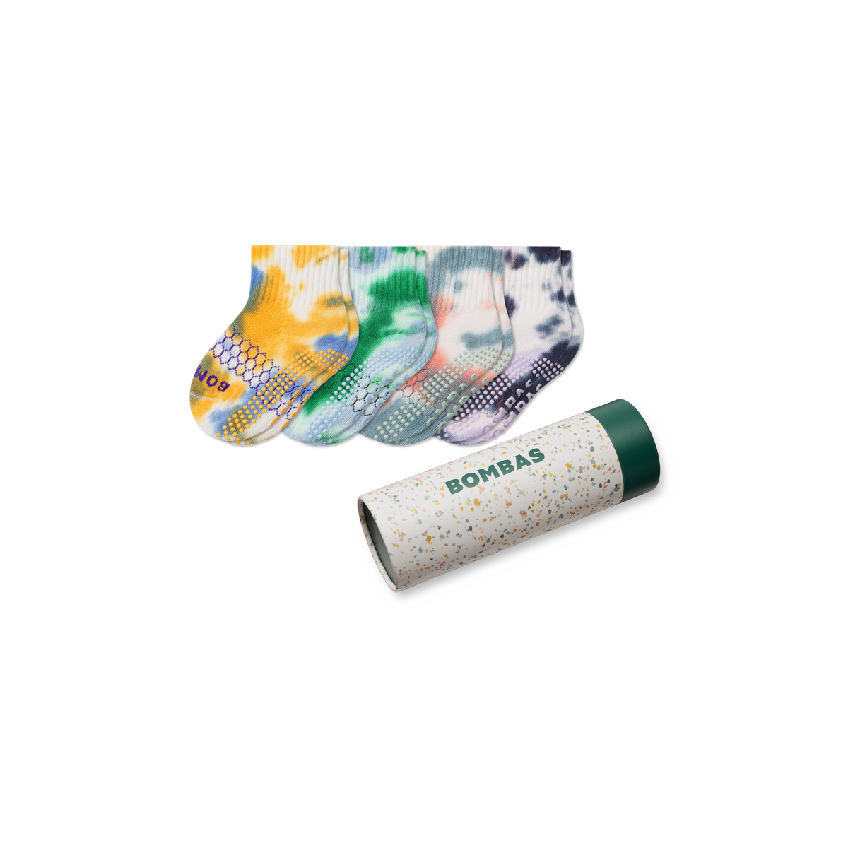 Bombas Toddler Celebration Gripper Calf Socks 4-Pack Gift Box