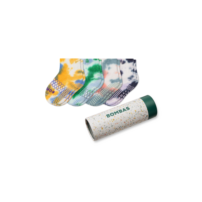 Bombas Toddler Celebration Gripper Calf Socks 4-Pack Gift Box