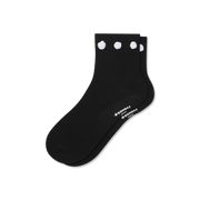 Bombas Women's Rosette True Rib Quarter Socks