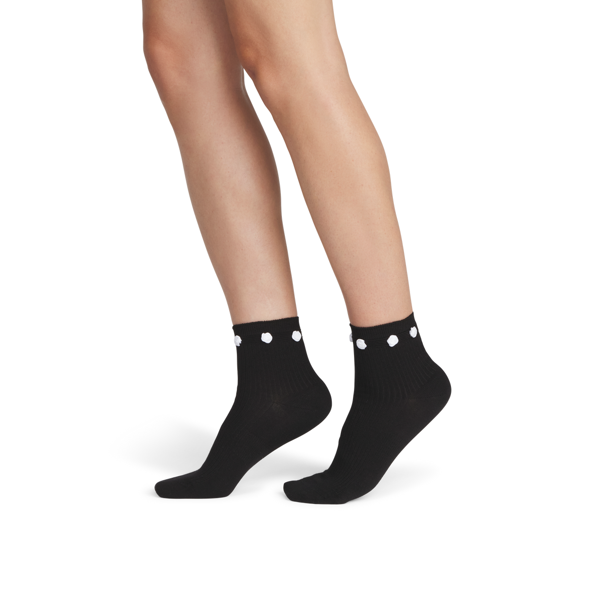 Bombas Women's Rosette True Rib Quarter Socks