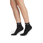 Bombas Women's Rosette True Rib Quarter Socks