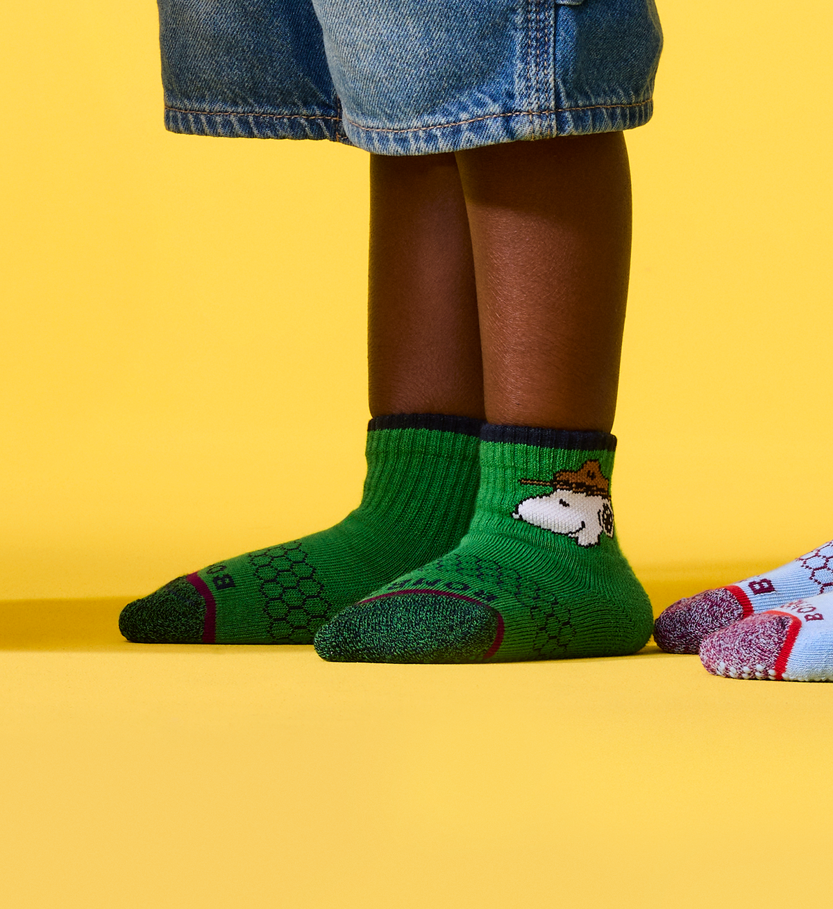 Peanuts x Bombas Junior Gripper Calf Socks 4-Pack Gift Box