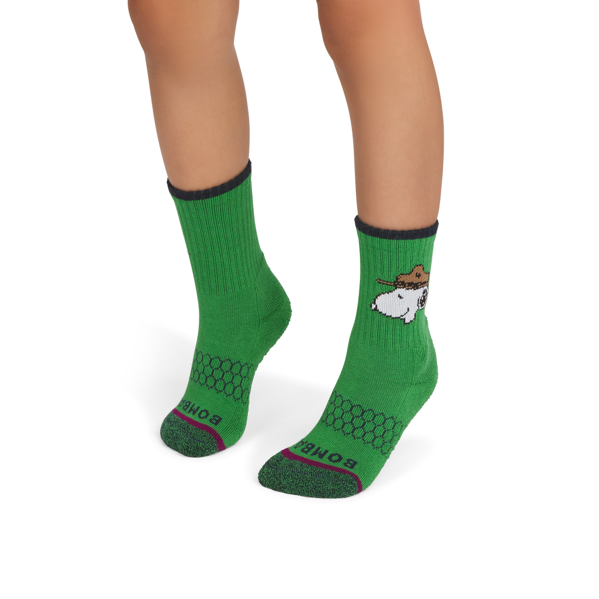 Peanuts x Bombas Junior Gripper Calf Socks 4-Pack Gift Box