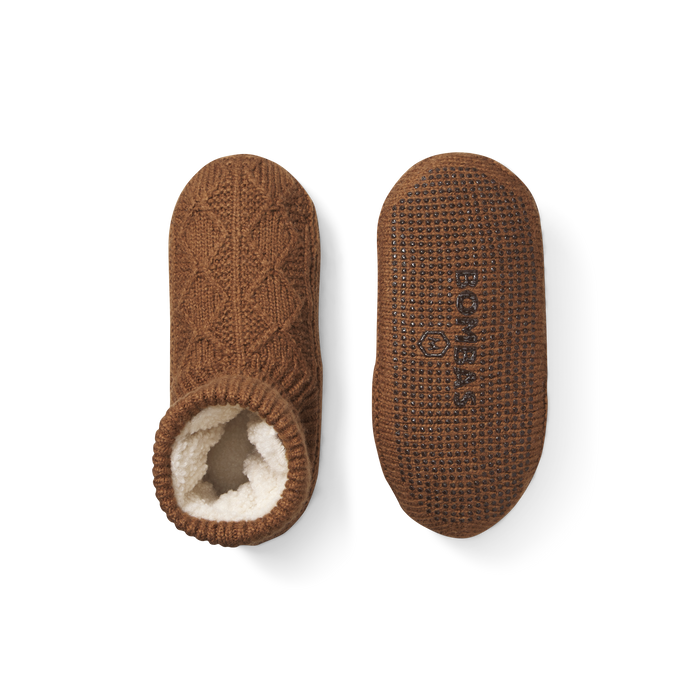 Bombas Men's Gripper Slipper Bootie Sherpa-Lined