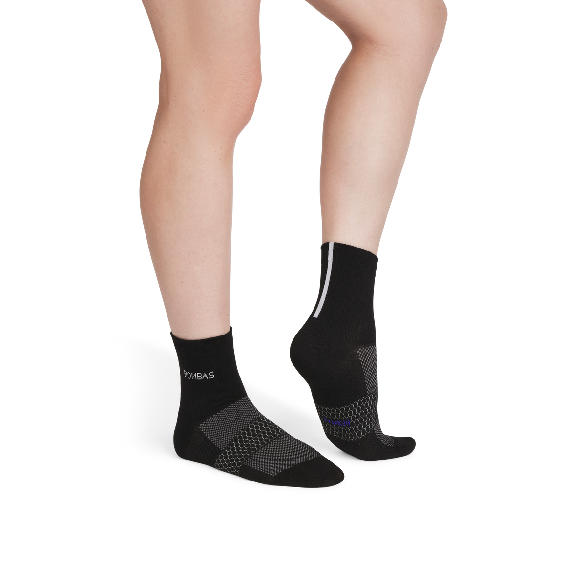 Bombas Women's UltraLite Sport Quarter Socks, Lightweight Running Socks