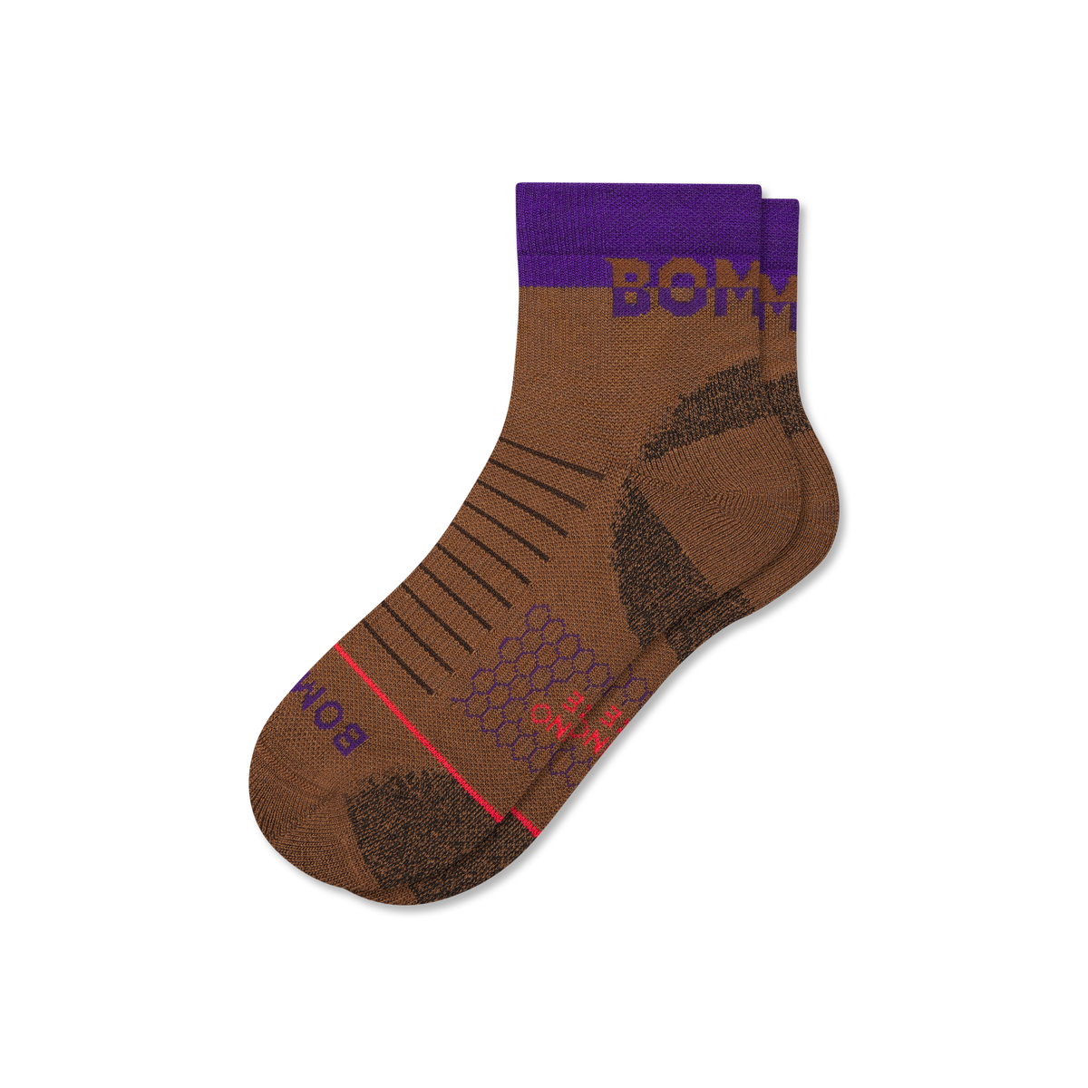 Bombas Men's Merino Wool Blend Hiking Quarter Socks
