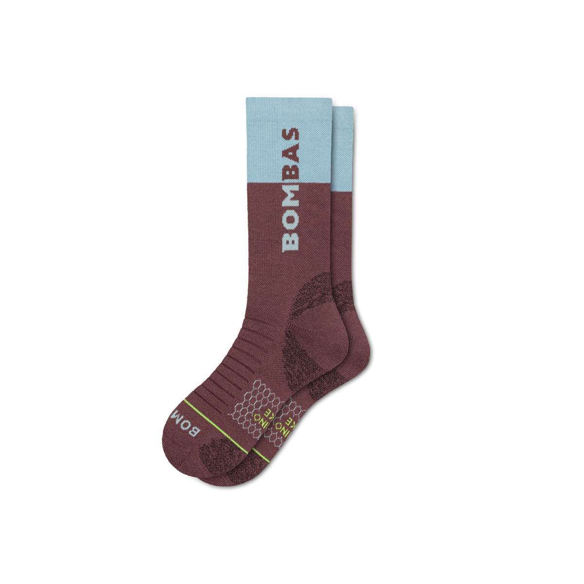 Bombas Women's Merino Wool Blend Hiking Calf Socks, Cushioned Trail Socks