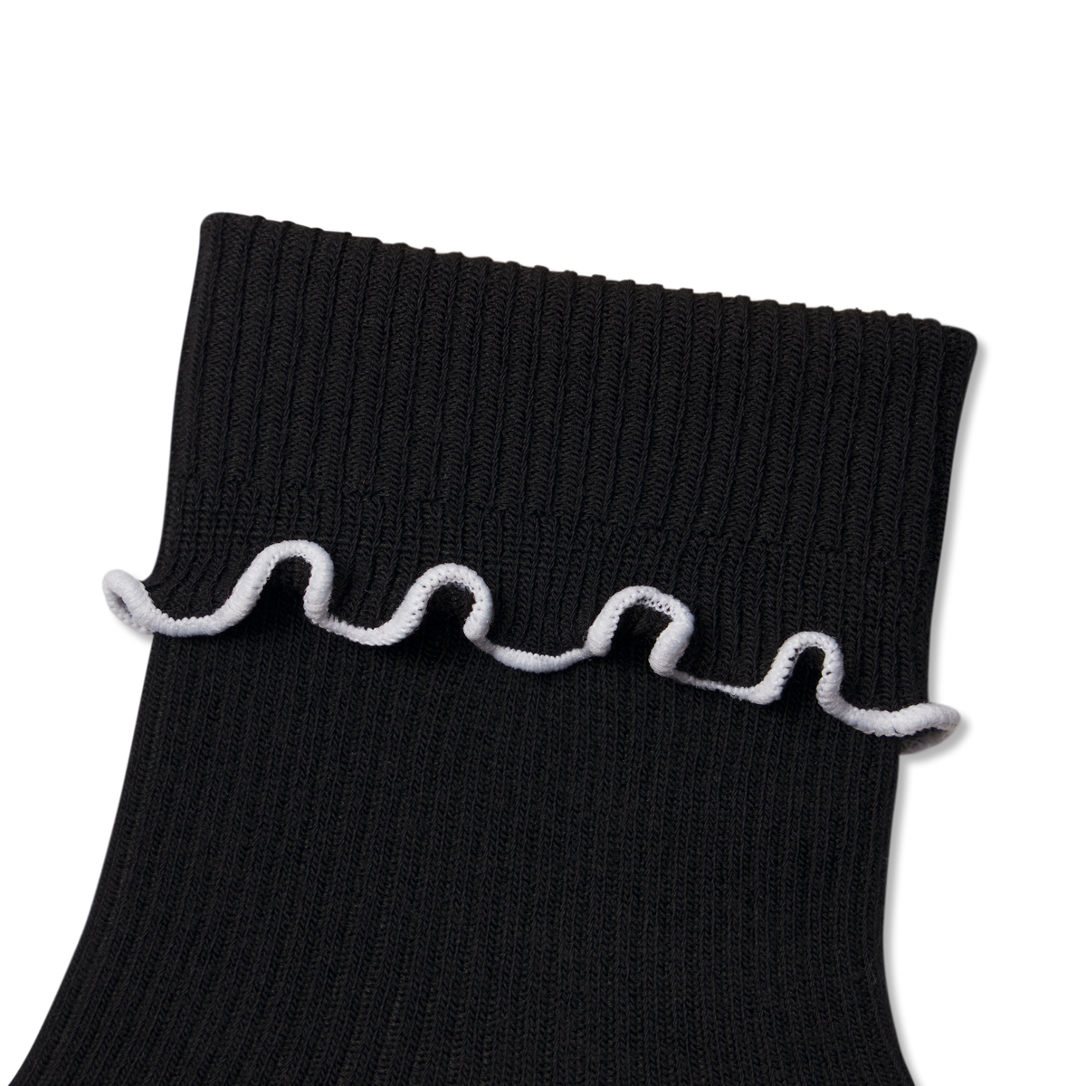 Bombas Women's Ruffle Rib Half Calf Socks - Lightweight Frilled Cuff Socks