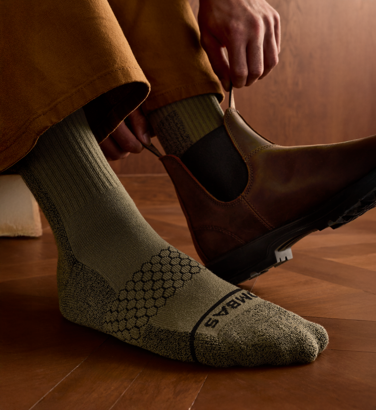 Bombas Men's Ultra Strong Merino Blend Calf Socks 8-Pack