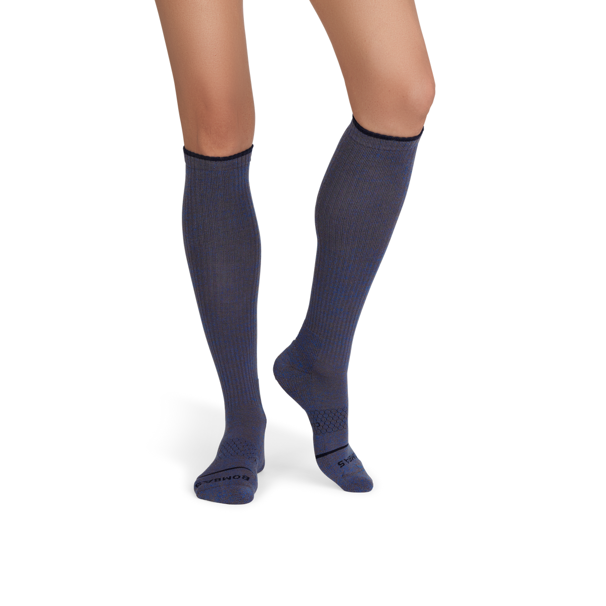 Bombas Women's Merino Wool Blend Everyday Compression Knee High Sock 6-Pack 15-20mmHg