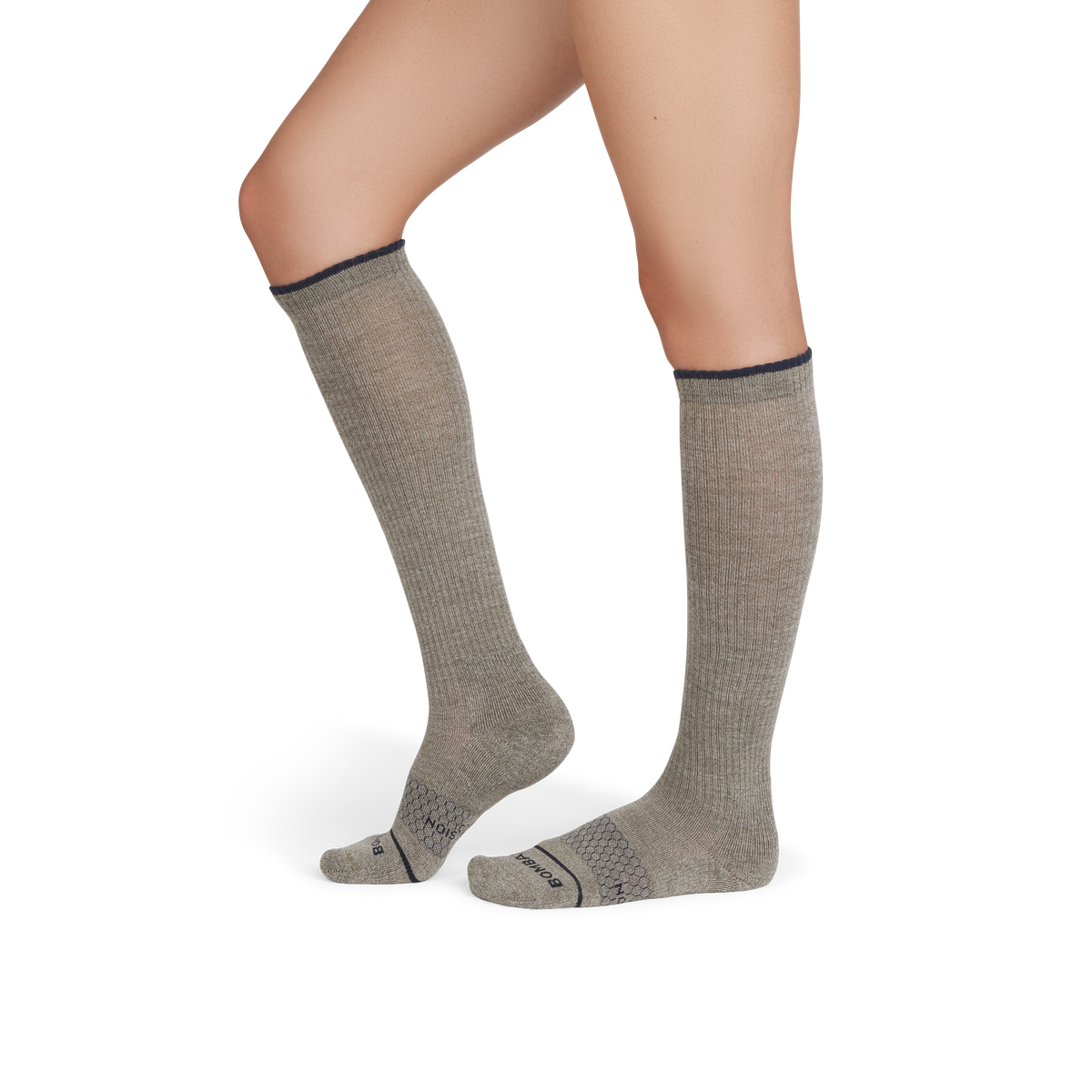 Bombas Women's Merino Wool Blend Everyday Compression Knee High Sock 6-Pack 15-20mmHg