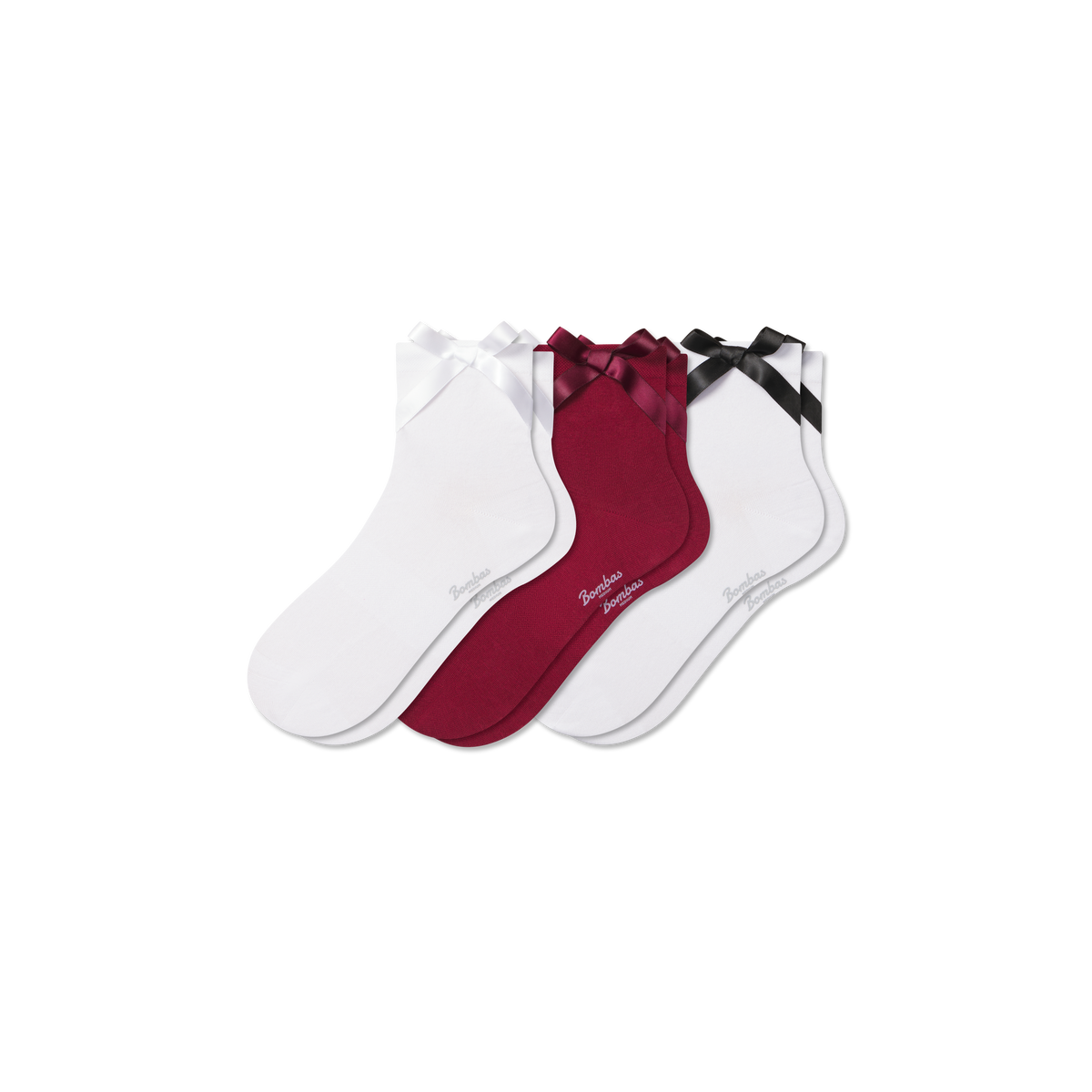 Bombas Women's Lightweight Bow Quarter Sock 3-Pack
