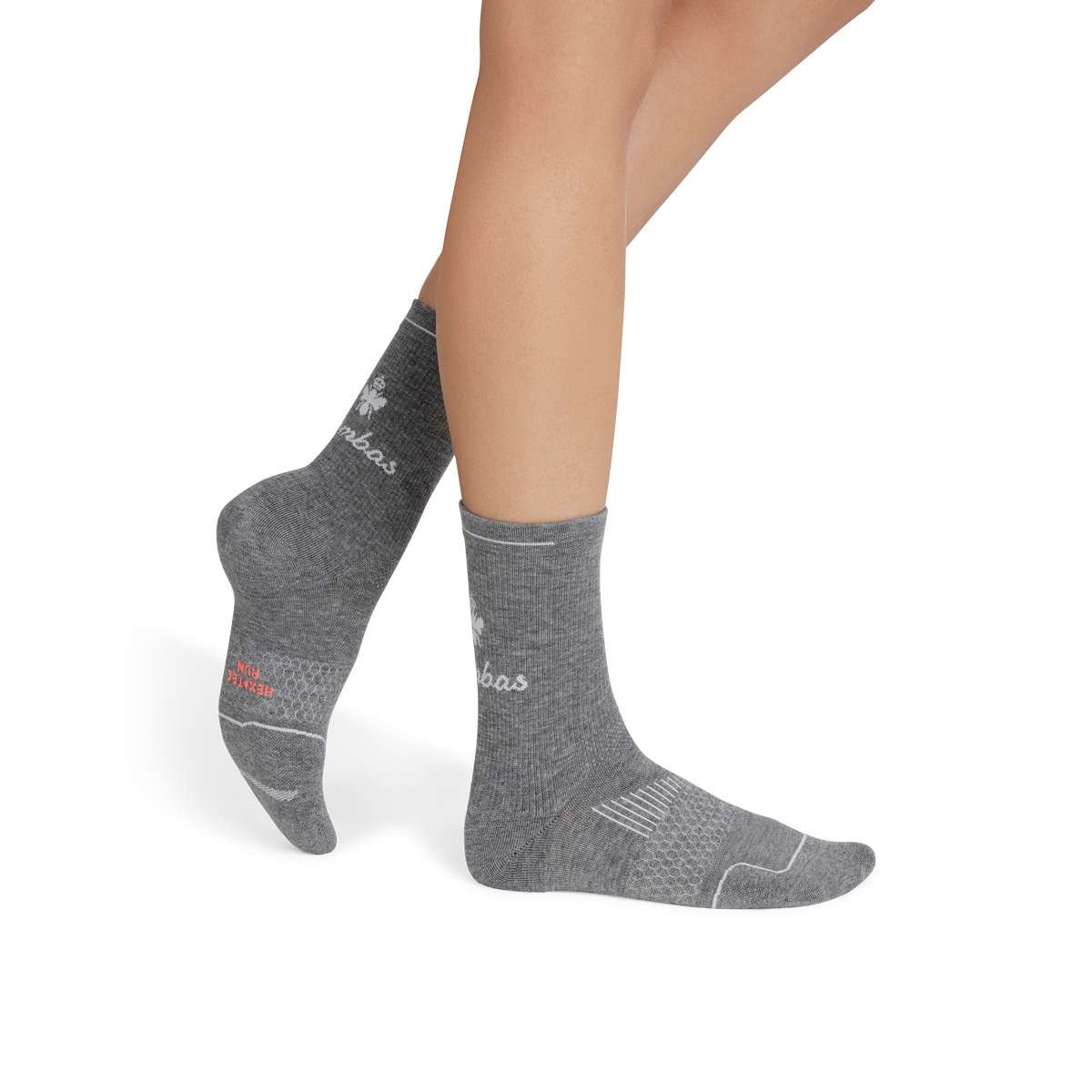 Bombas Women's Run Half Calf Socks 3-Pack, Lightweight Breathable Running Socks
