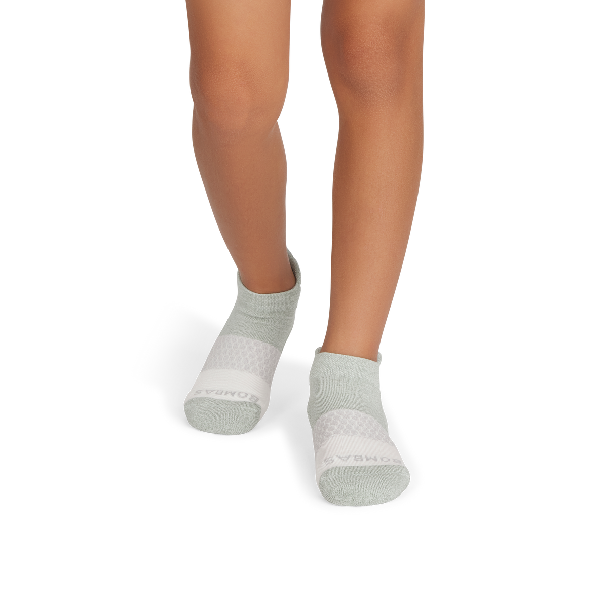 Bombas Youth Tri-Block Ankle Socks 6-Pack - Kids Midweight Cotton Socks