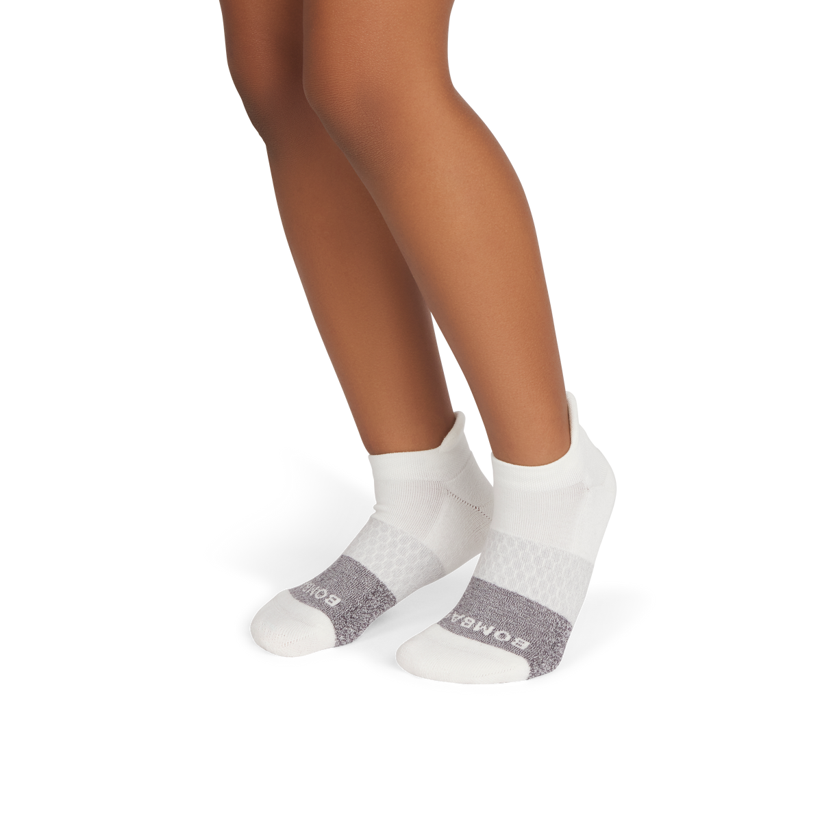 Bombas Youth Tri-Block Ankle Socks 6-Pack - Kids Midweight Cotton Socks