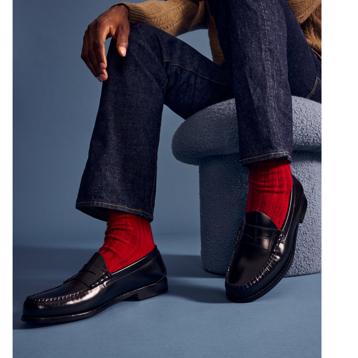 Bombas Men's Merino Cashmere Blend Rib Calf Socks