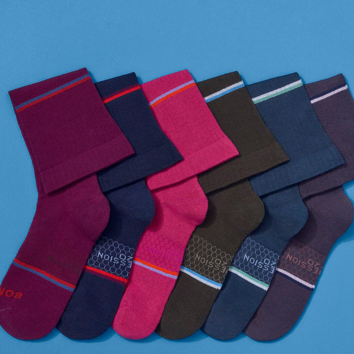 Bombas Women's Everyday Compression Knee High Sock 6-Pack 15-20mmHg