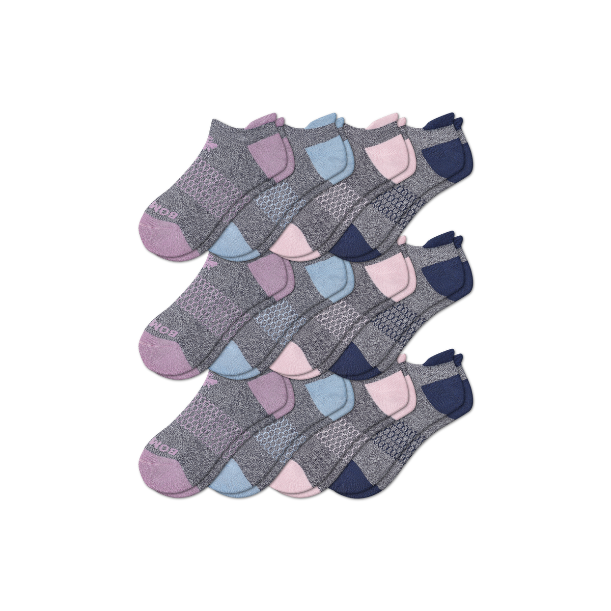 Bombas Women's Originals Ankle Sock 12-Pack with Arch Support
