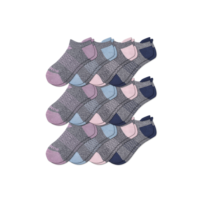 Bombas Women's Originals Ankle Sock 12-Pack with Arch Support