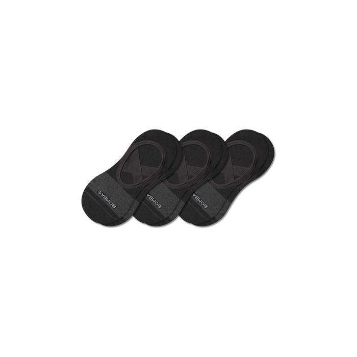 Bombas Women's Studio Gripper Ballet No Show Socks 3-Pack, Non-Slip Barre Socks