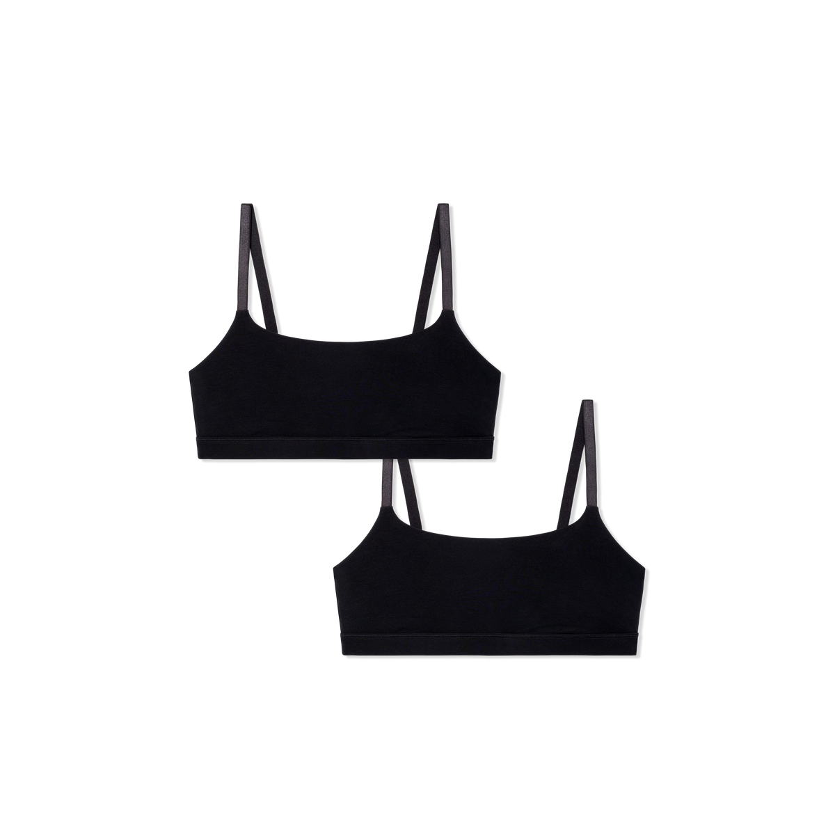 Bombas Women's Super Soft Scoop Bralette 2-Pack