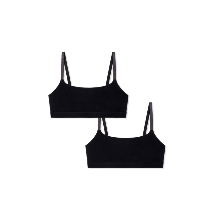 Bombas Women's Super Soft Scoop Bralette 2-Pack