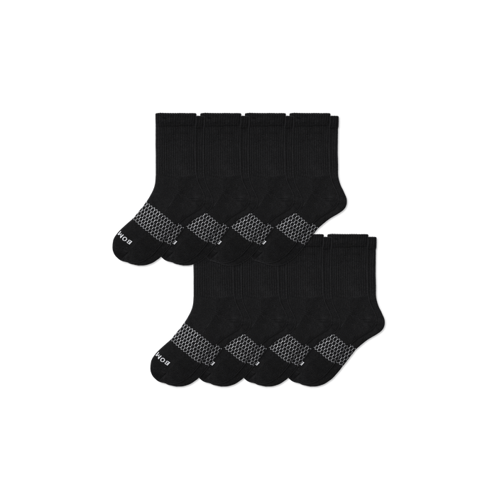 Bombas Men's Solids Half Calf Socks 8-Pack