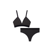 Bombas Women's Seamless Triangle Bralette + Thong Pack