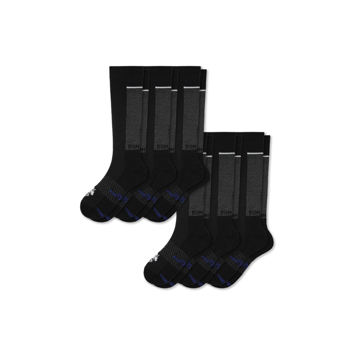 Bombas Women's Medical Grade Compression Knee High Socks 6-Pack 20-30mmHg
