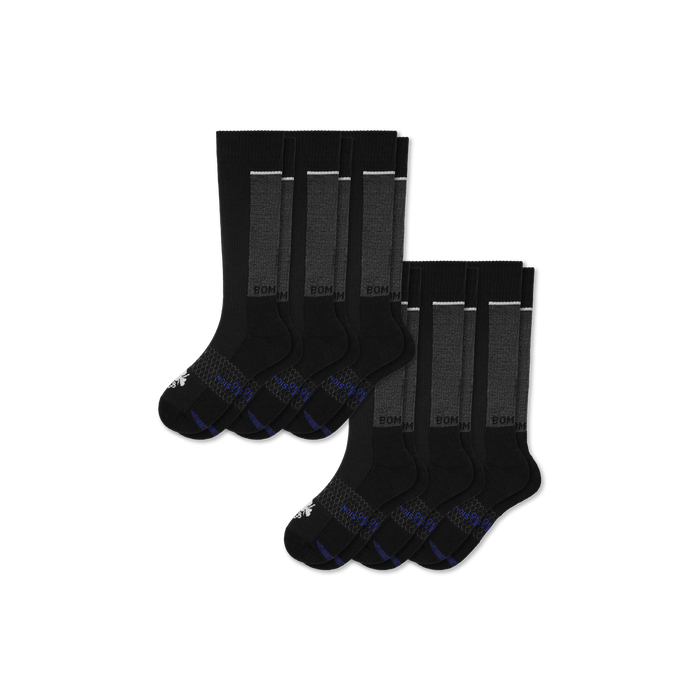 Bombas Women's Medical Grade Compression Knee High Socks 6-Pack 20-30mmHg