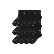Bombas Women's Run Quarter Socks 12-Pack, Lightweight Breathable Running Socks