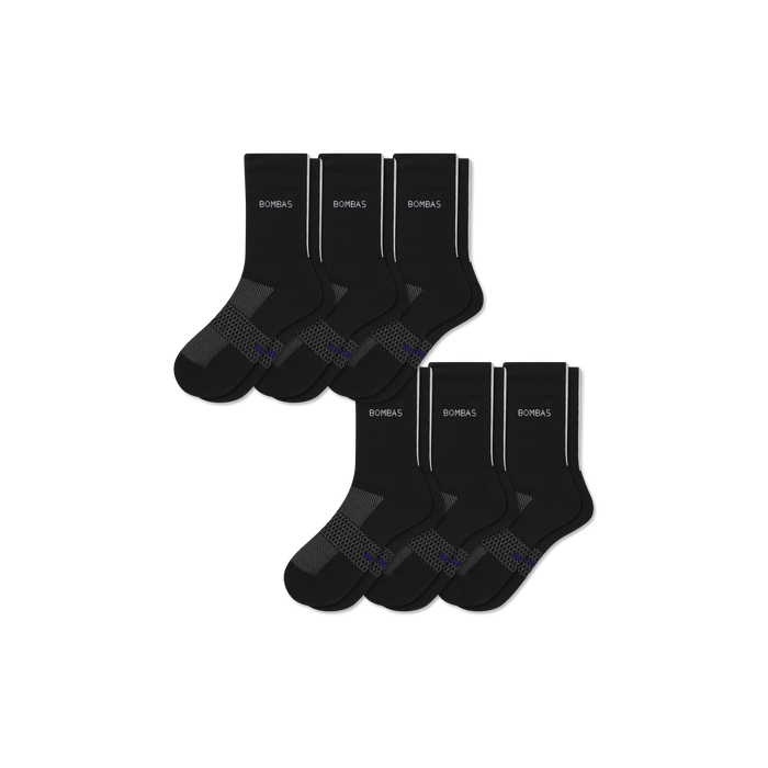 Bombas Men's UltraLite Sport Half Calf Sock 6-Pack