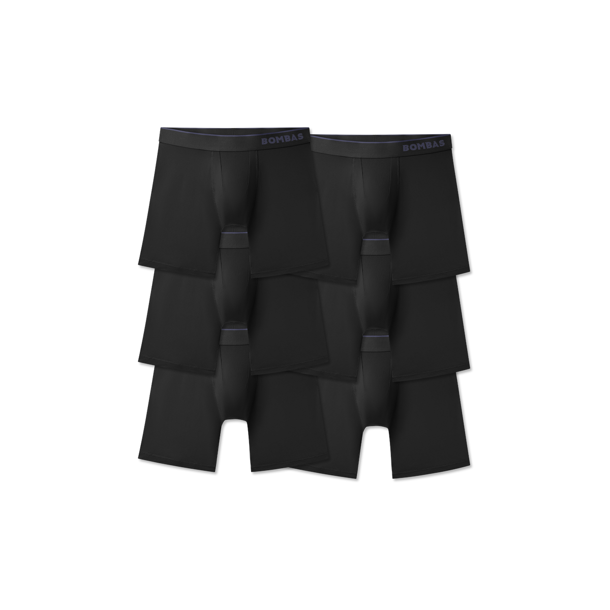 Bombas Men's Sport Flyless Boxer Briefs 8 6-Pack