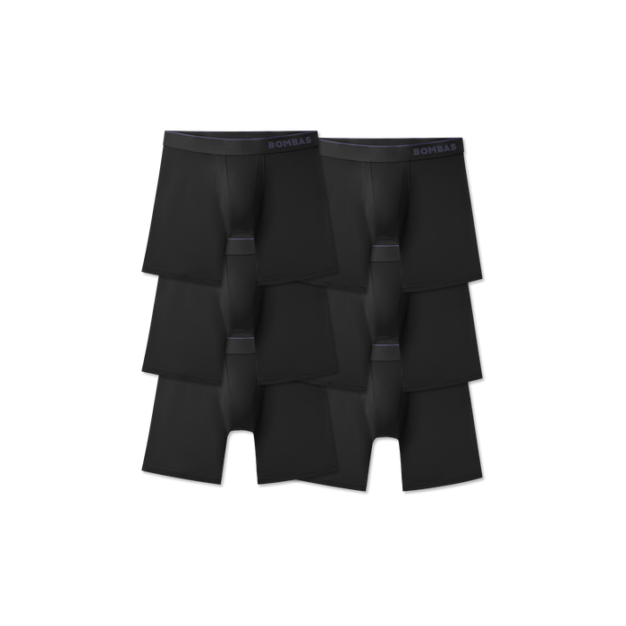 Bombas Men's Sport Flyless Boxer Briefs 8 6-Pack