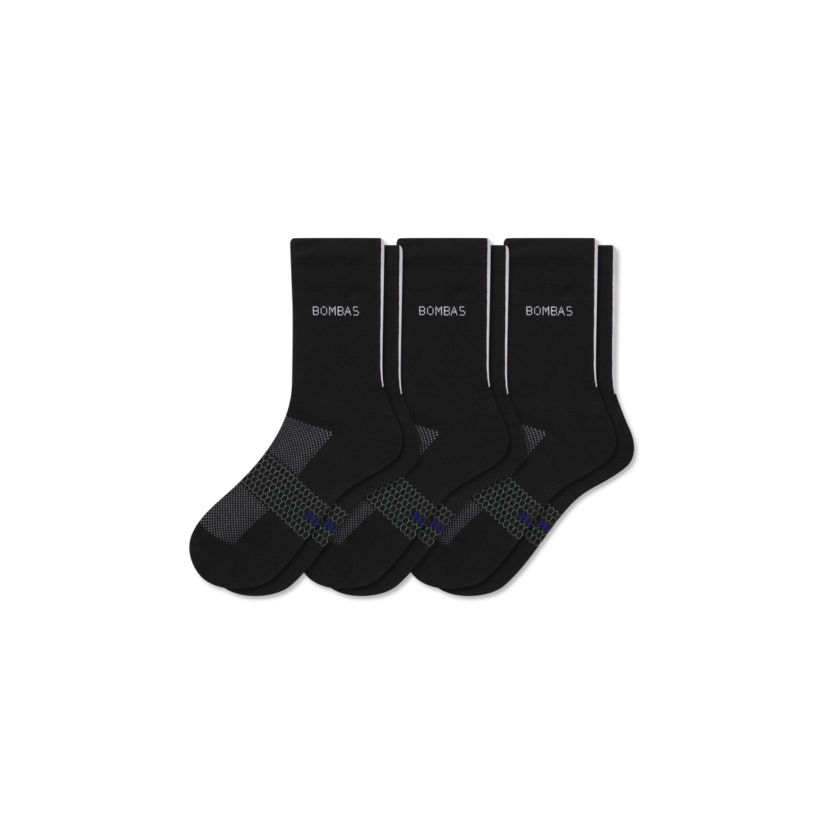 Bombas Men's UltraLite Sport Half Calf Socks 3-Pack