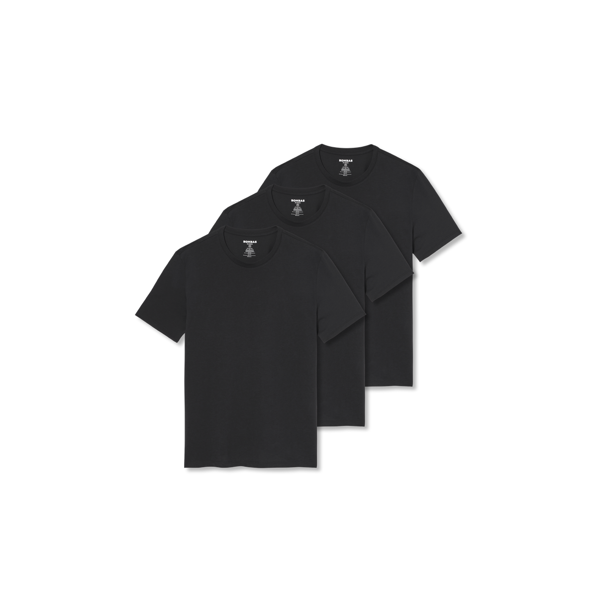 Bombas Men's Pima Cotton Crew Neck T-Shirt 3-Pack