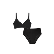 Bombas Women's No Show Plunge Bralette + Hipster Pack