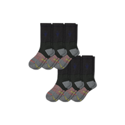 Bombas Women's Performance Targeted Compression Calf Socks 6-Pack, Merino Wool Blend
