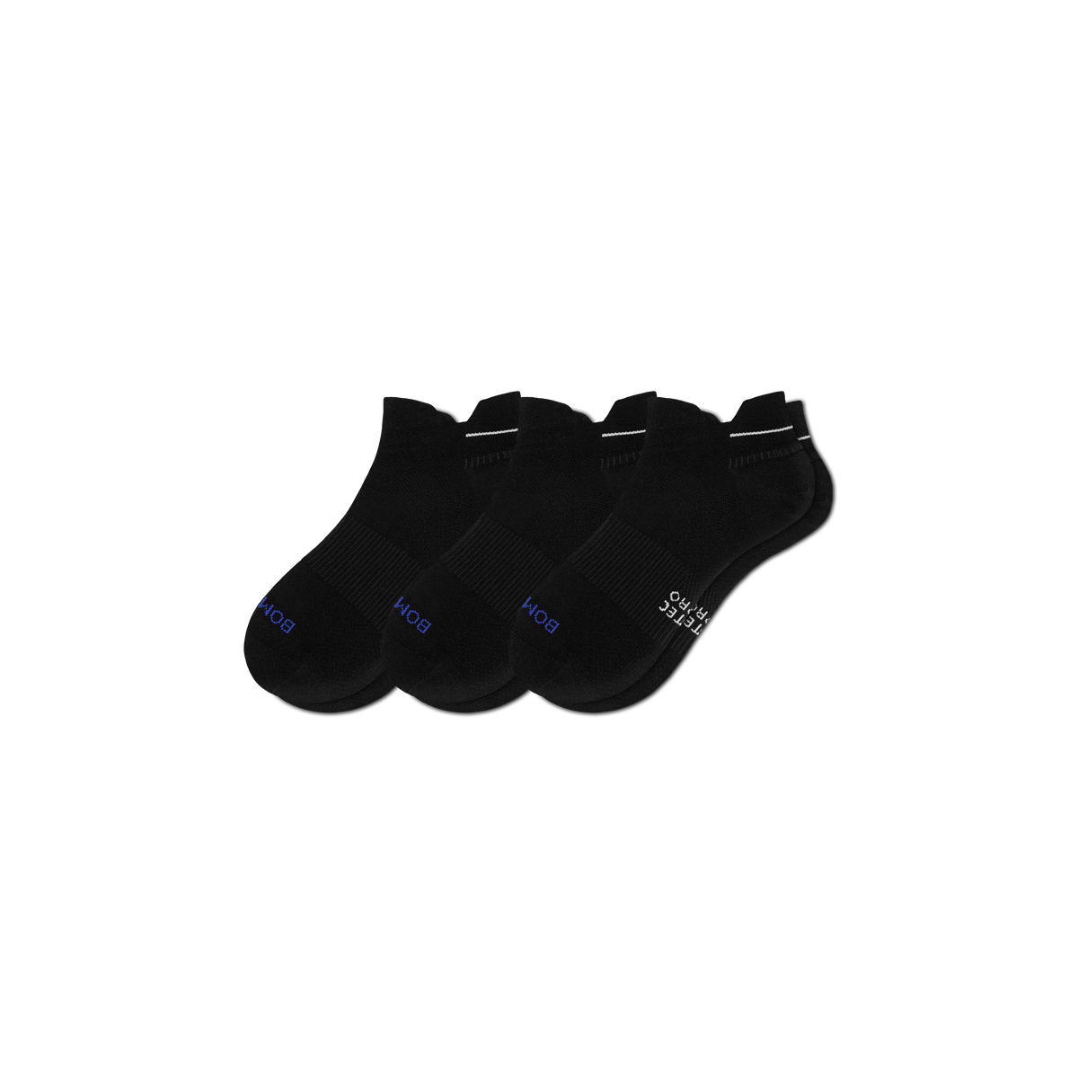 Bombas Women's RunPro Ankle Socks 3-Pack, Targeted Compression Running Socks