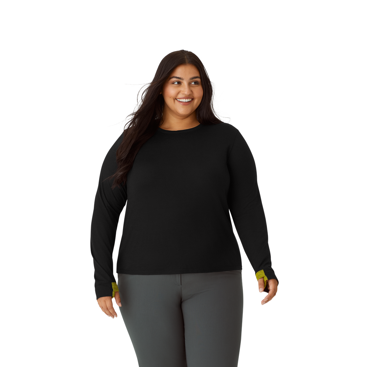 Bombas Women's Merino Wool Blend Crew Neck Long Sleeve T-Shirt