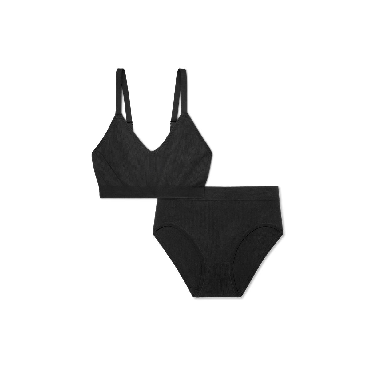 Bombas Women's Seamless Scoop Bralette + High Rise Brief Pack