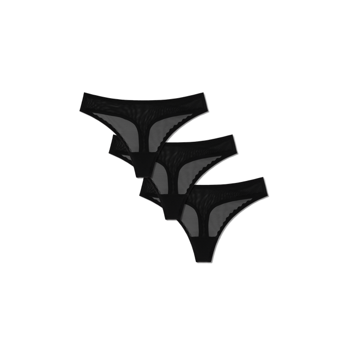 Bombas Women's SoftMesh Thong 3-Pack