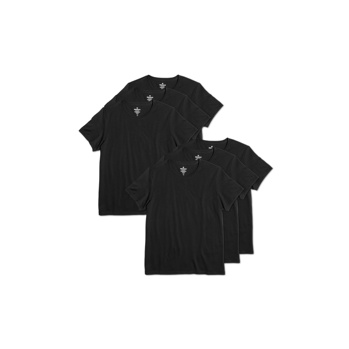 Bombas Women's Pima Cotton Crew Neck T-Shirt 6-Pack