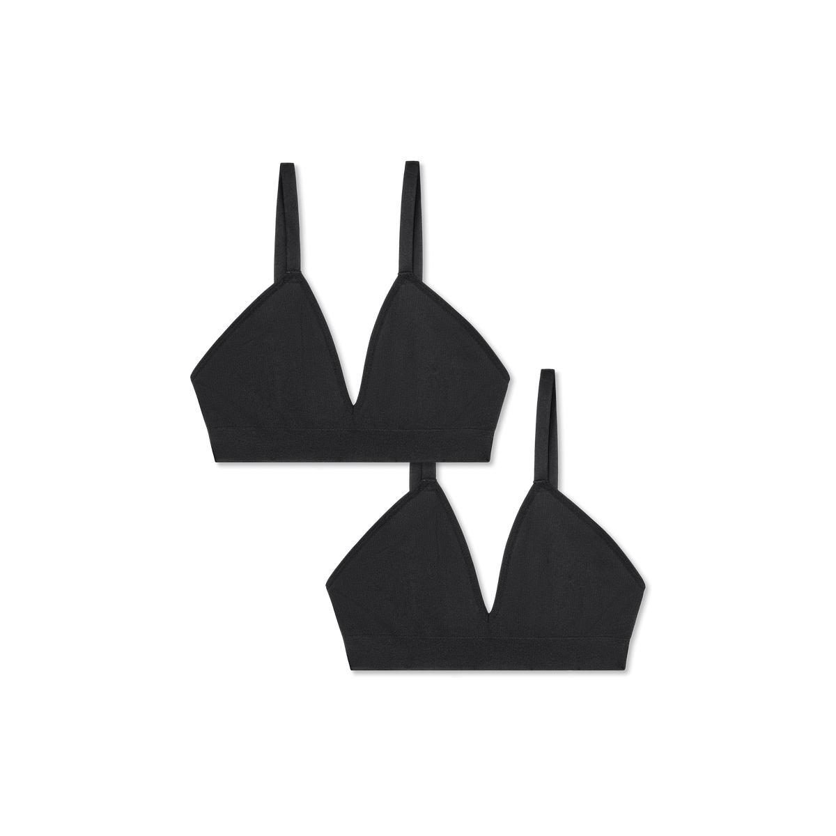 Bombas Women's Seamless Triangle Bralette 2-Pack