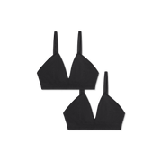 Bombas Women's Seamless Triangle Bralette 2-Pack