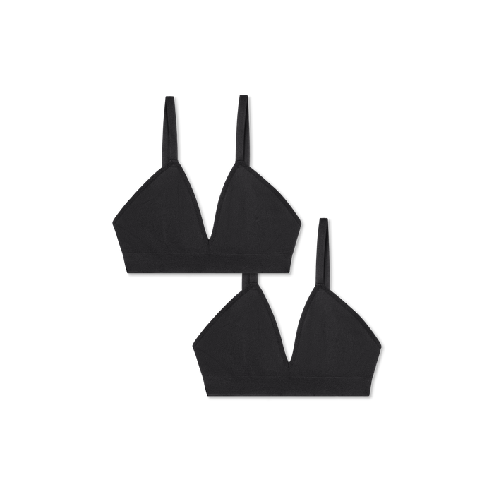 Bombas Women's Seamless Triangle Bralette 2-Pack