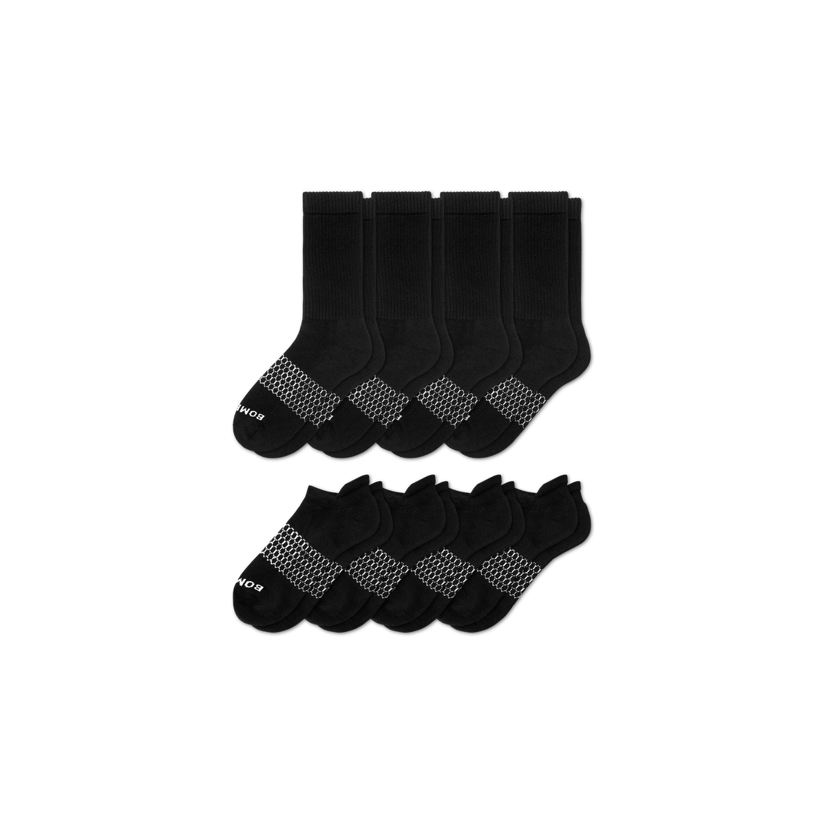 Bombas Men's Calf & Ankle Socks 8-Pack