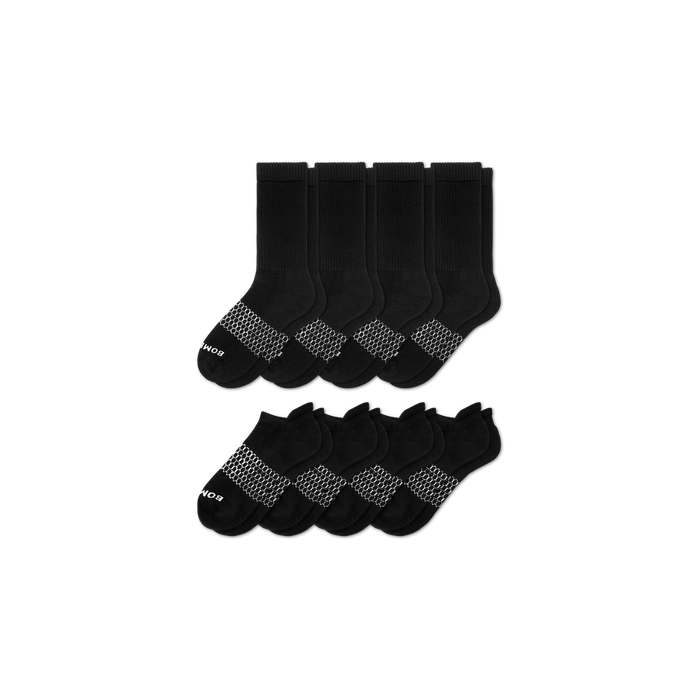 Bombas Men's Calf & Ankle Socks 8-Pack